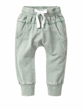 Little Bipsy Basil Wash Joggers in Olive Green with White Drawstring